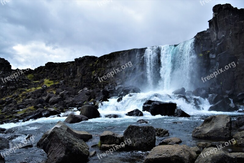 Waterfall Drop Water Cascade Stream