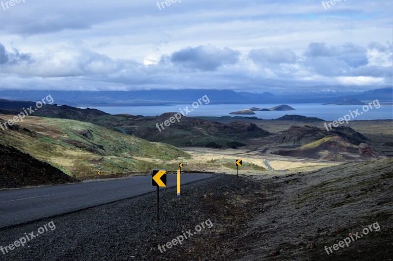 Curving Road Tarmac Turn Bend