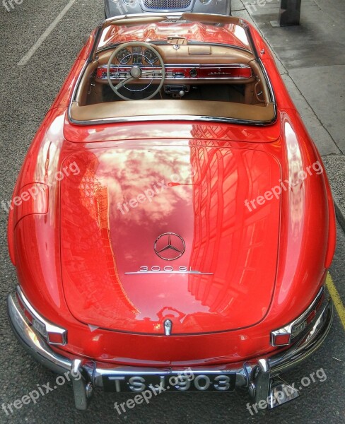 Vintage Mercedes Benz 300sl Car