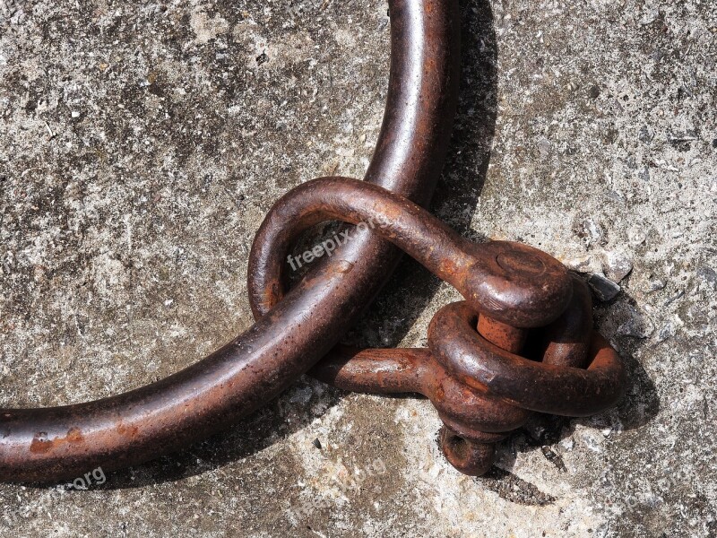 Shackle Ring Iron Steel Rust