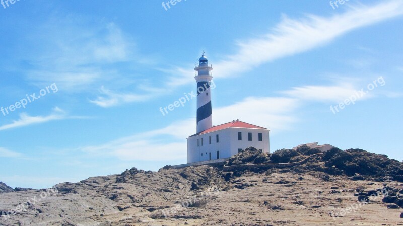 Minorca Balearic Islands Spain Lighthouse Favaritx