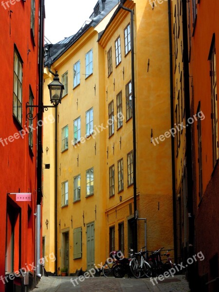 Stockholm Gamla Stan Old Town Street Architecture