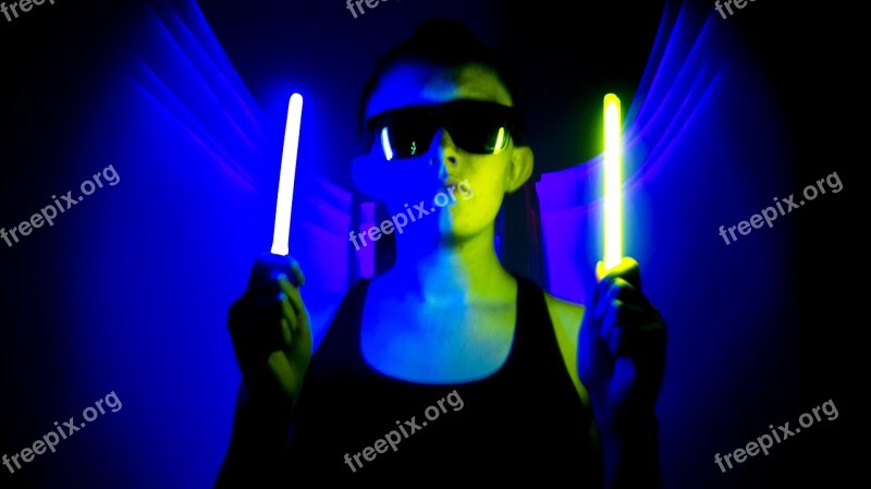 Glow Sticks Light Glowing Dark