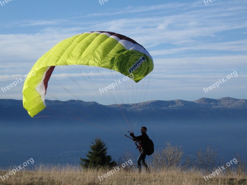 Parachute Mountain Paragliding Hobby Free Photos