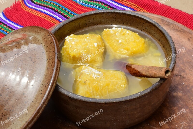 Bananas Typical Cinnamon Food Typical Food