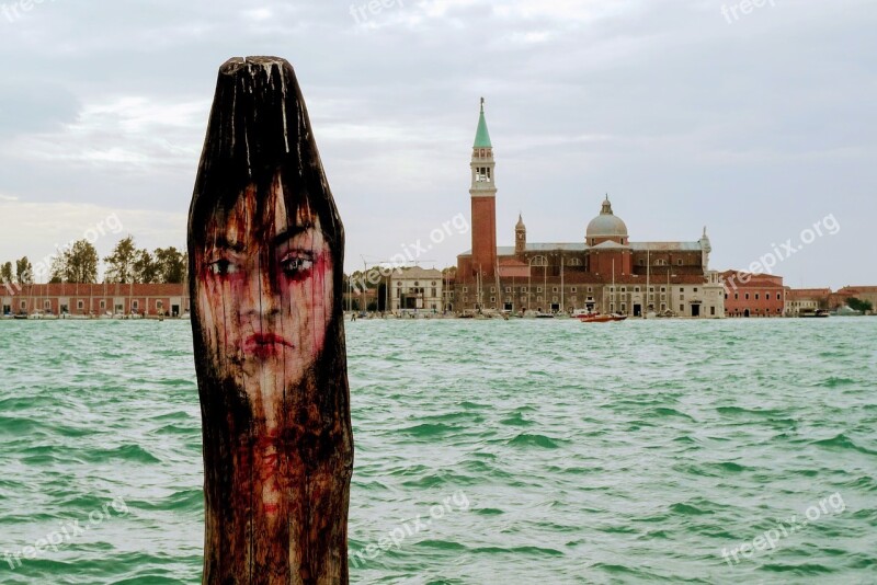 Venice Channel Church Bell Tower Italy