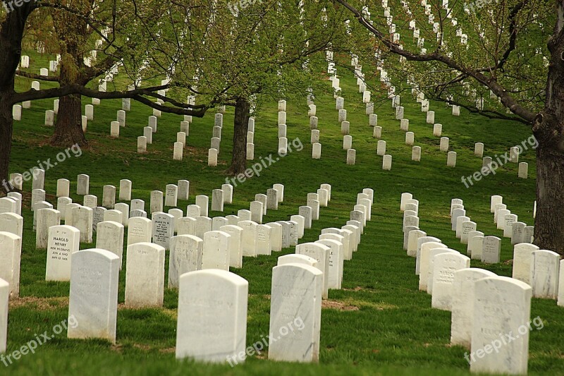 Memorial Day Graves Cemetery Military American