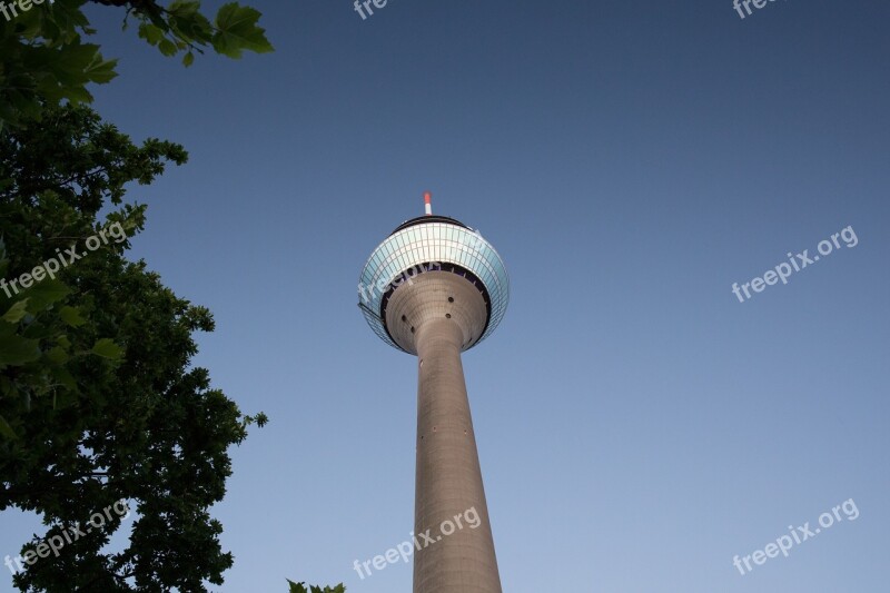 Media Harbour Rhine Tower Düsseldorf Tv Tower Modern