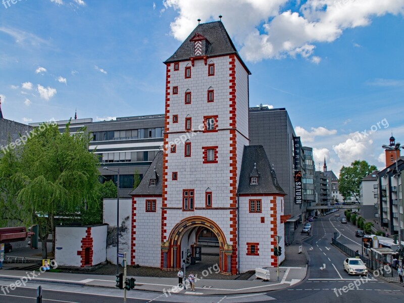 Wooden Gate Mainz Sachsen Germany Europe