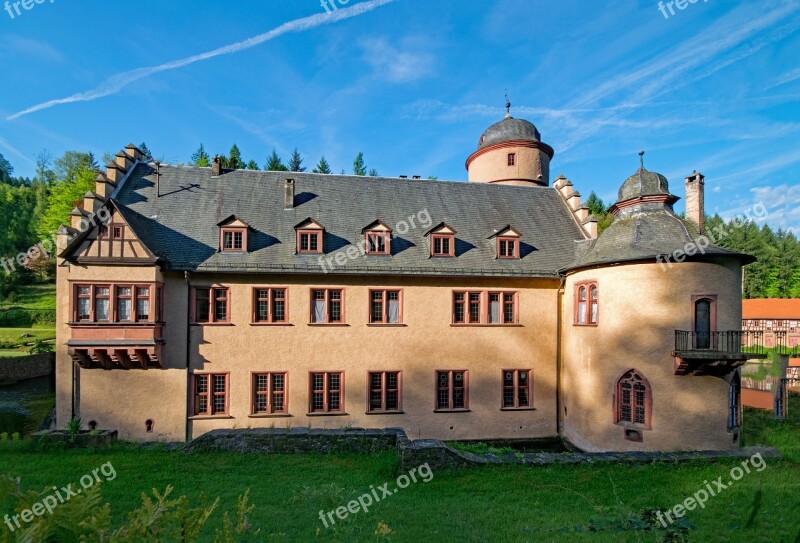 Castle Mespelbrunn Bavaria Germany Spessart