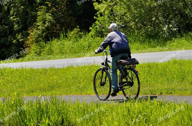 Cyclists Rural Commute Road Cycle Path