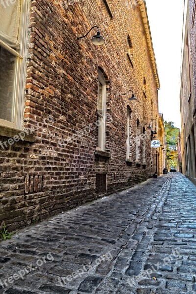 Cobblestone Charleston South Carolina Charleston South Carolina Street