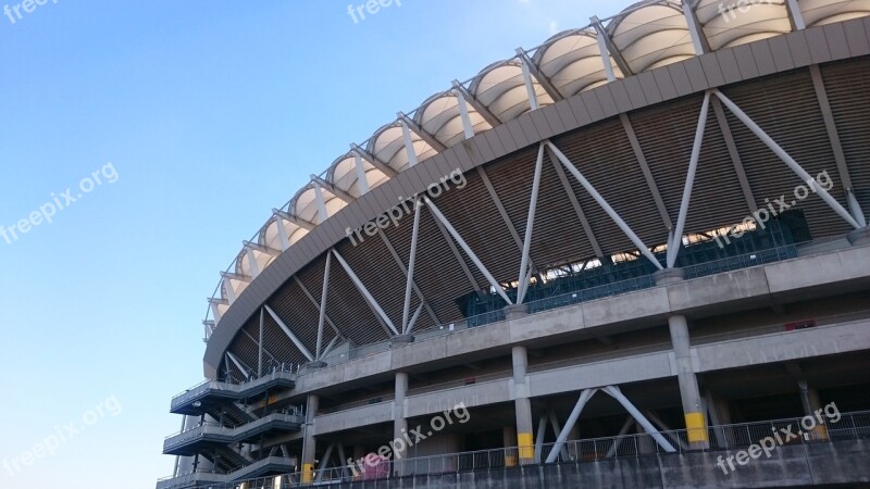 Stadium Football Watch Blue Sky Outdoors