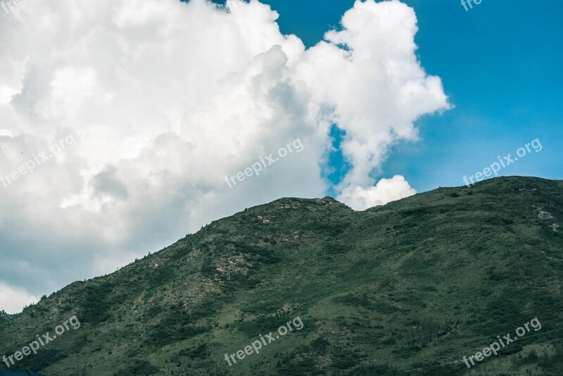 Mountain Sky Ppt Backgrounds Free Photos