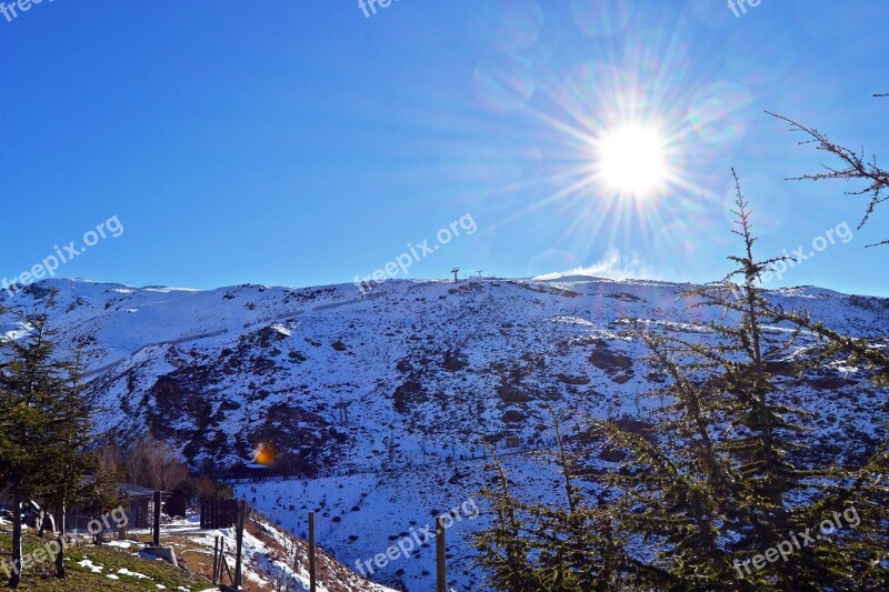 Sierra Nevada Granada Snow Pico-veleta Sierra-nevada