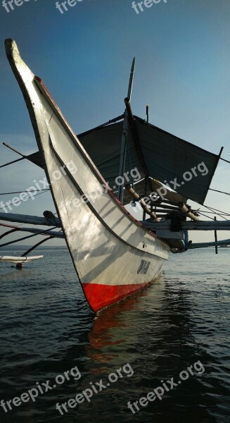 Boat Evening Setting Subic Bay Philippines