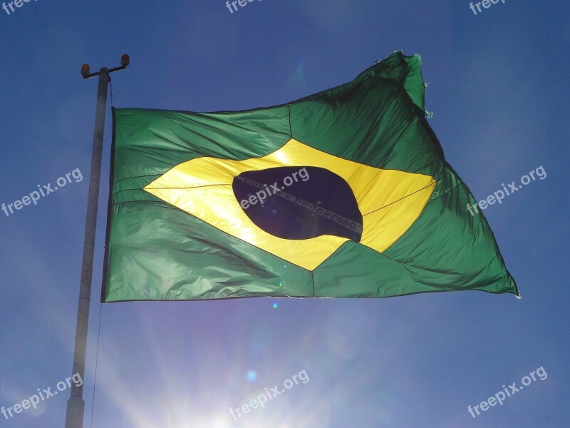 Flag Of Brazil Mast Banner Such Brazil