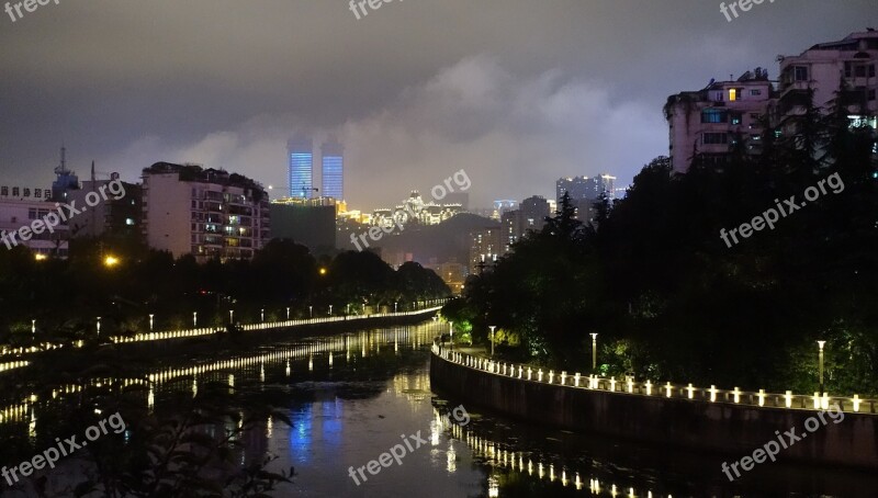 Guizhou Guiyang Night View Free Photos