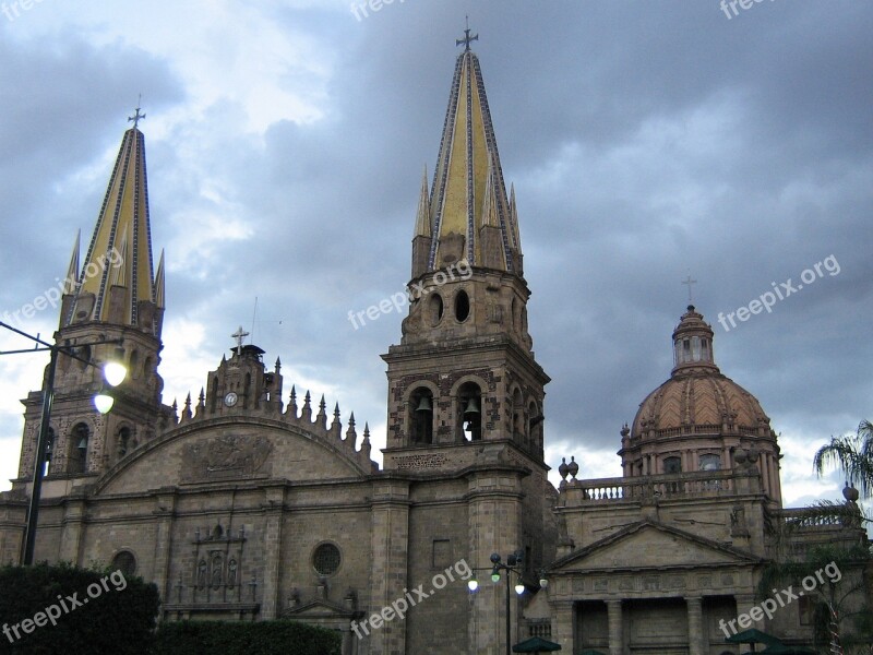 Guadalajara Cathedral Church Architecture Mexico