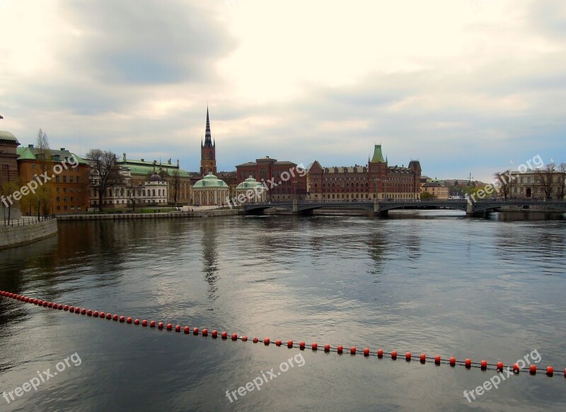 Stockholm Gamla Stan Old Town The Urban Landscape Bridge