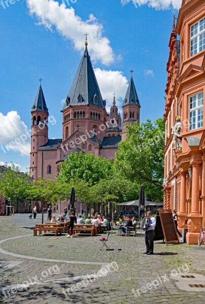 Mainz Cathedral Mainz Sachsen Germany Europe