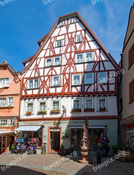 Wertheim Baden Württemberg Germany Historic Center Old Building