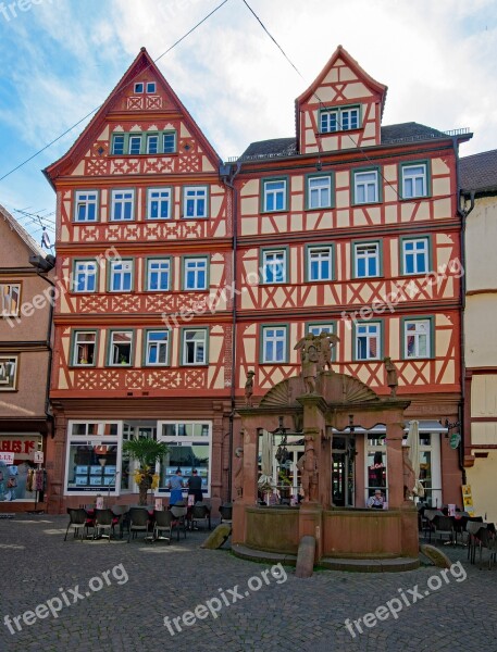 Wertheim Baden Württemberg Germany Historic Center Old Building