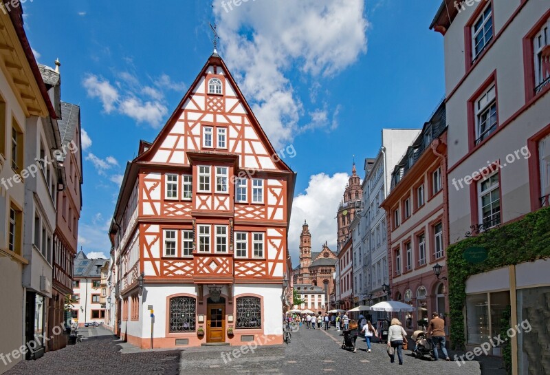 Mainz Sachsen Germany Europe Old Building