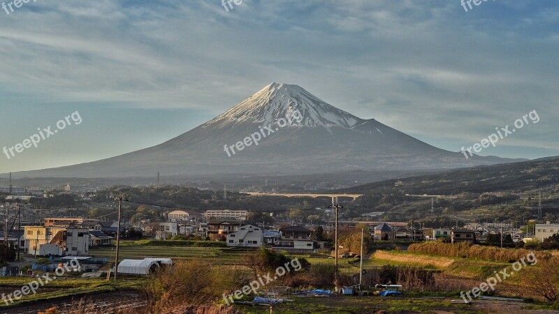 Fuji Mountain Japan Japanese Landmark