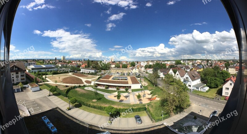 Seligenstadt Panorama Frankfurt City Skyscrapers