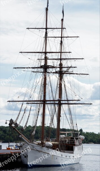 Boat Ocean Mast Transportation Sailboat