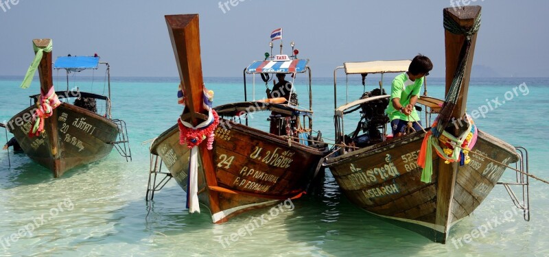 Boat Krabi Phuket Sea Beach