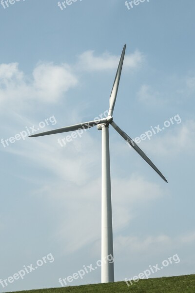 Windmill Dutch Green Netherlands Holland