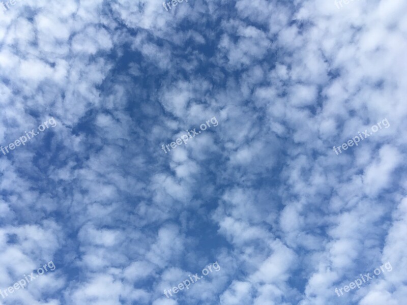 Clouds Altocumulus Sky Blue Weather