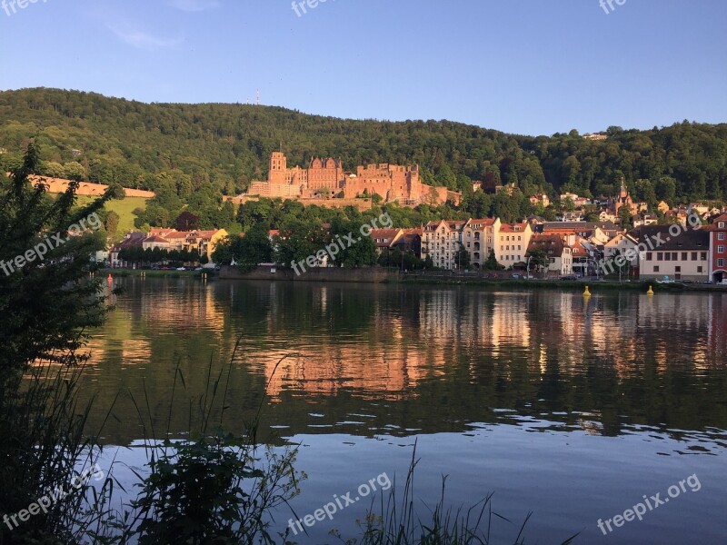 Heidelberg Castle Heidelberger Schloss Neckar Building