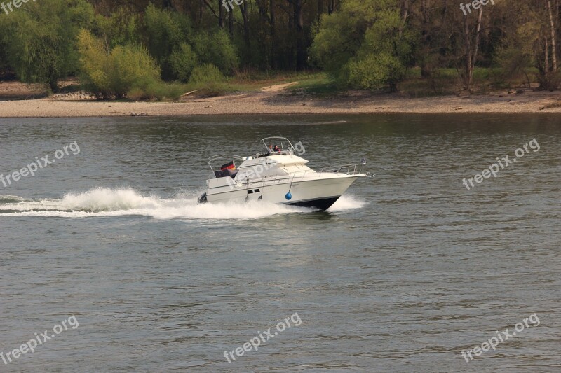 Ship Boat Powerboat Rhine Water