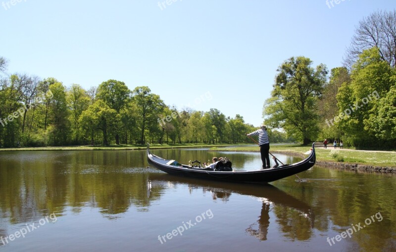 Gondola Water Romantic Gondolier Water Gondola