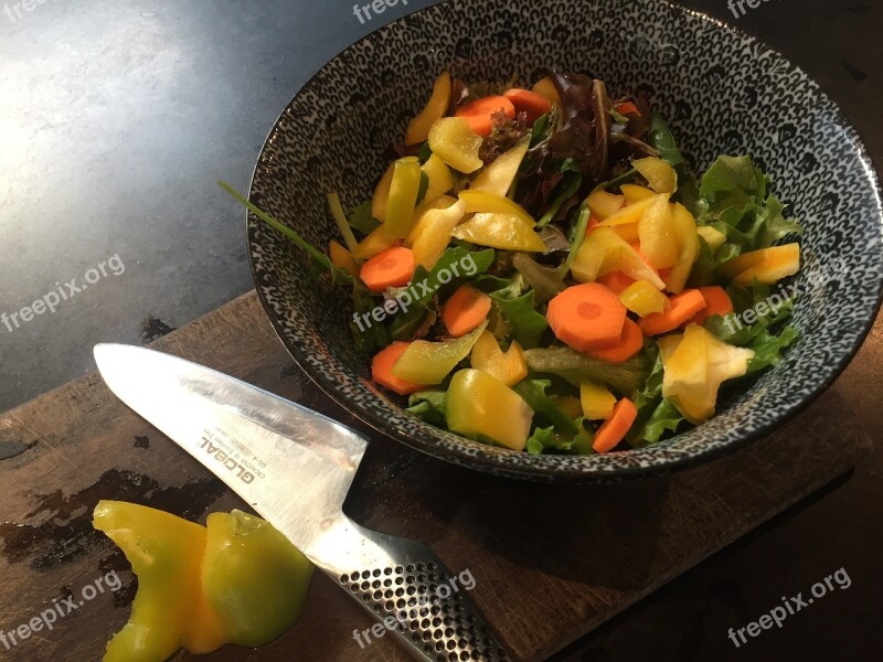 Food Vegetables Cutting Board Shadows Nutritious