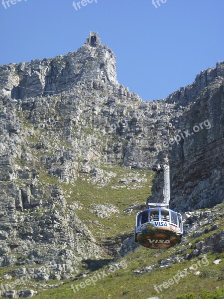 Travel Africa South Africa Cape Town Table Mountain