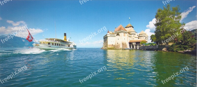 Lake Chillon Switzerland Free Photos