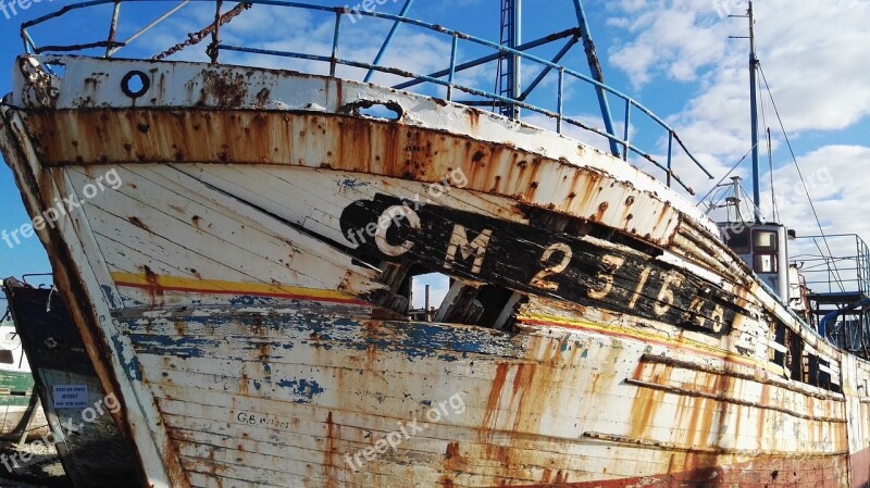 Ship Cemetery Fishing Village Sea Free Photos