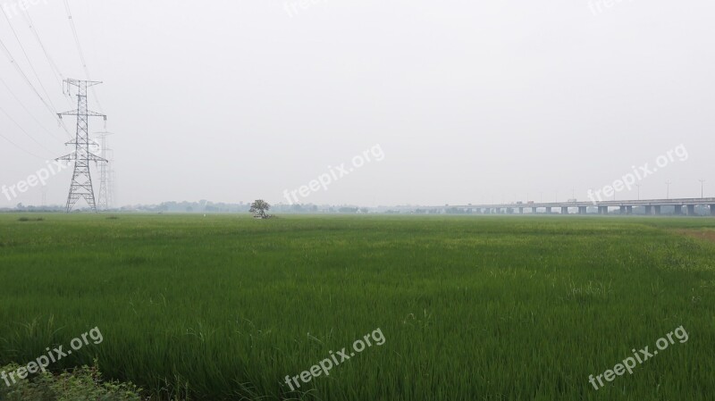 Vietnam Countryside Landscape Green Peaceful