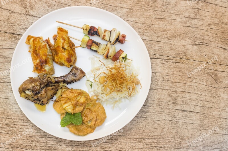 Gastronomy Peruvian Chicken Plate Free Photos