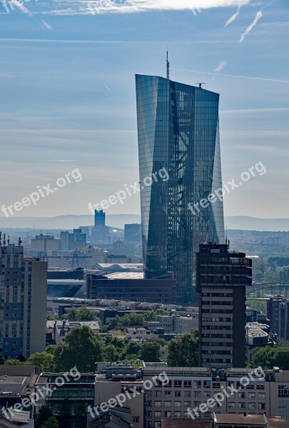 Ecb European Central Bank Frankfurt Hesse Germany