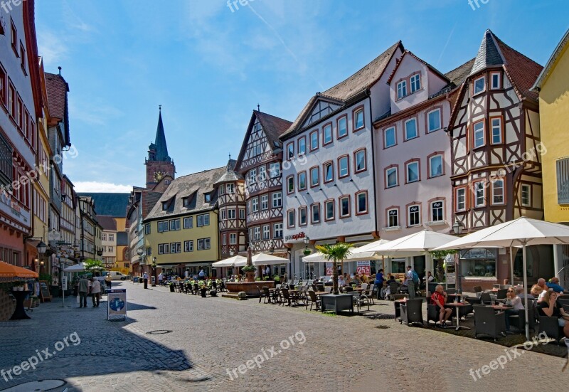 Wertheim Baden Württemberg Germany Historic Center The Market Square Building