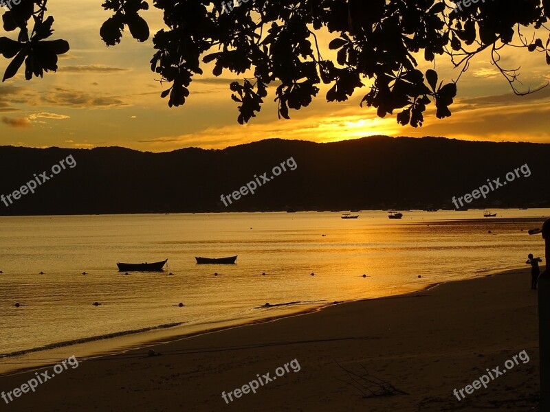 Dusk Twilight Mar Beach Landscape