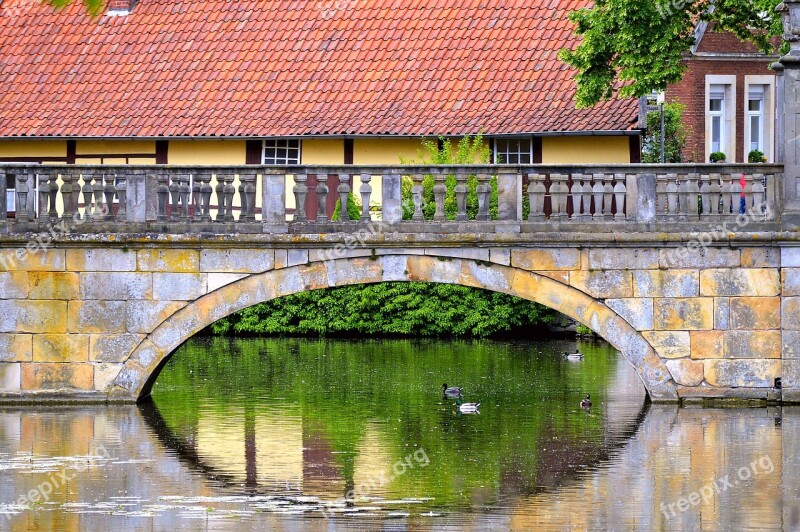 Bridge Water Window Stone Bridge Tile