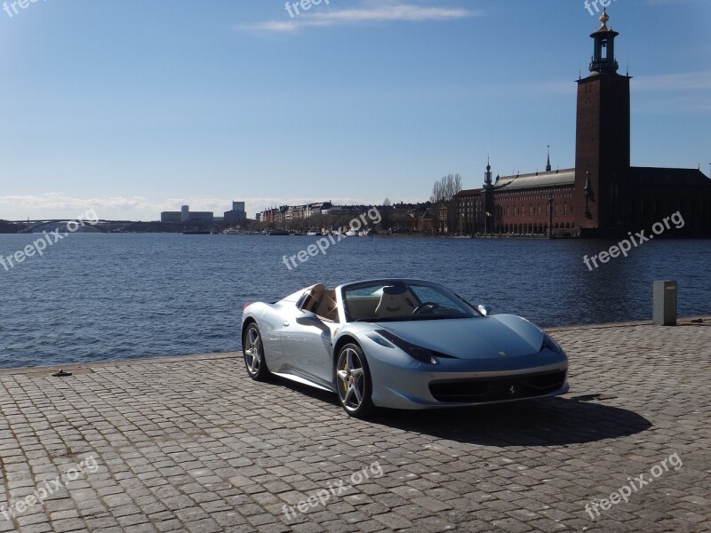 Auto Sports Car Ferrari Automotive Vehicle