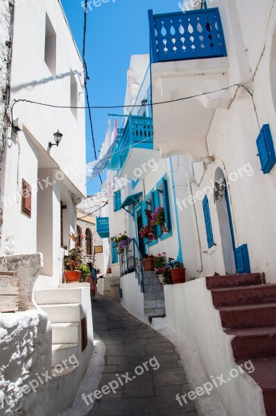 Vacations Greece Aegean Sea Blue White