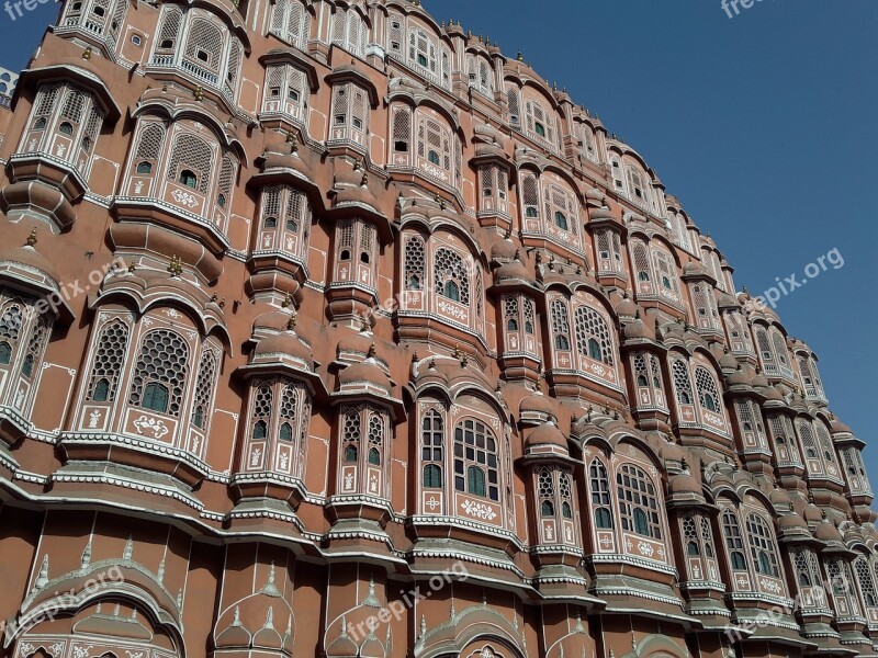 Jaipur Rajasthan Hawa Mahal Jaipur Royal Free Photos